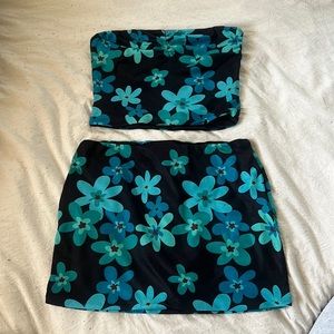 Princess polly floral mini skirt set